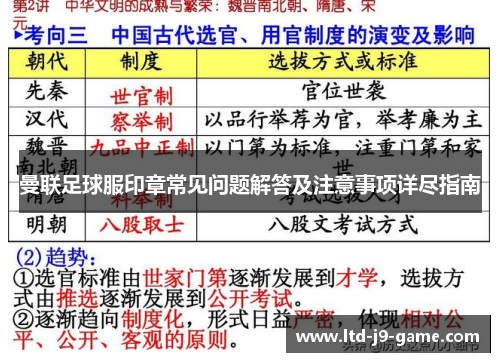 曼联足球服印章常见问题解答及注意事项详尽指南